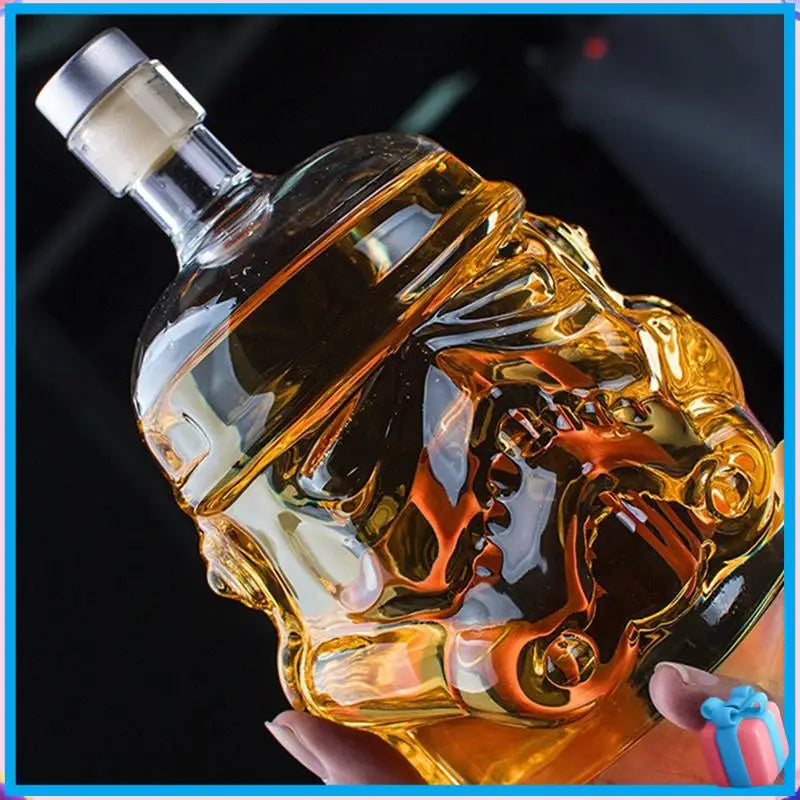 Transparent Skull Glass, High Borosilicate Glass, Heat-Resistant Wine Utensil,Skull Wine Bottle Durable